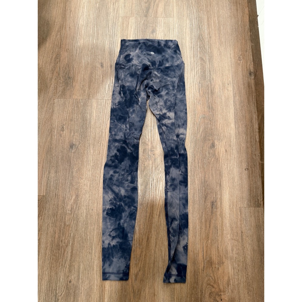Lululemon‎ Align High Rise Pant 28 Diamond Dye Naval Blue Yoga Leggings Size 2